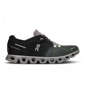 QC Cloud 5 Women's Travel Shoes Black | Lead | 52897-SUIJ