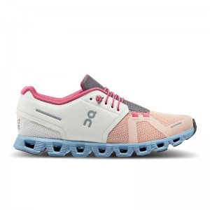 QC Cloud 5 Women's Travel Shoes Ice | Prairie Coral | 89746-YDIW