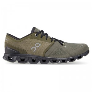 QC Cloud X 3 Men's Road Running Shoes Olive | Reseda | 02796-REZG