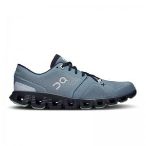 QC Cloud X 3 Women's Road Running Shoes Wash | Ink Blue | 76823-AULV