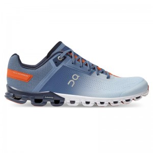 QC Cloudflow Men's Road Running Shoes Lake | Flare Blue | 35026-CUXD