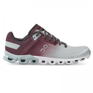 QC Cloudflow Women's Competition Running Shoes Mulberry | Mineral Grey | 08491-UGIO