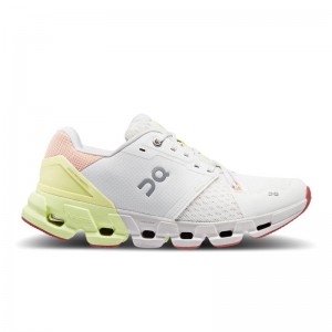 QC Cloudflyer 4 Women's Road Running Shoes White | Hay | 05246-LJNO