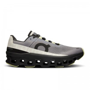 QC Cloudmonster Men's Road Running Shoes Fossil | Magnet Grey | 76251-NSWH