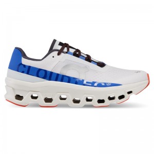 QC Cloudmonster Men's Road Running Shoes Frost | Cobalt White | 01387-EWUJ