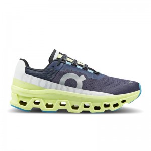 QC Cloudmonster Men's Road Running Shoes Iron | Hay Navy | 98047-LEPM