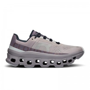 QC Cloudmonster Women's Road Running Shoes Pearl | Arctic Grey | 51346-AZOY