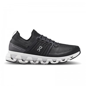 QC Cloudswift 3 Men's Road Running Shoes All Black | 90584-SFQY