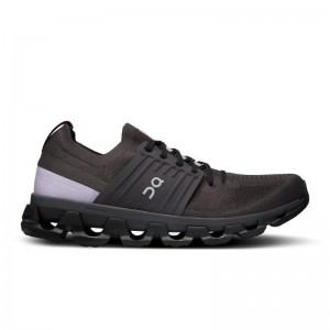 QC Cloudswift 3 Men's Road Running Shoes Magnet | Wisteria Black | 52973-XWMV