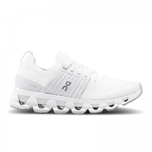 QC Cloudswift 3 Women's Road Running Shoes White | Frost | 59420-AXPJ