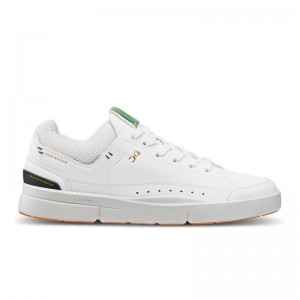 QC THE ROGER Centre Court Men's Sneakers White | Sage | 78324-QSWF