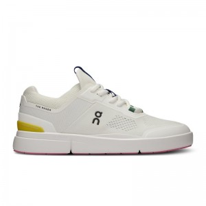 QC THE ROGER Spin Women's Sneakers Undyed-White | Yellow | 96145-EVJH