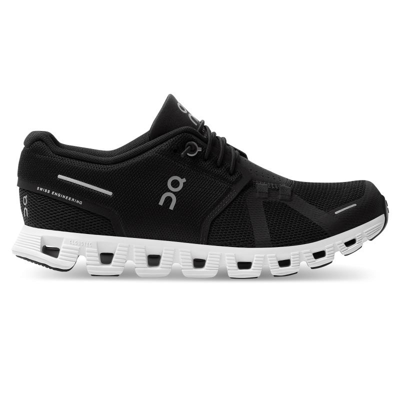 QC Cloud 5 Women\'s Travel Shoes Black | White | 69578-TJIX