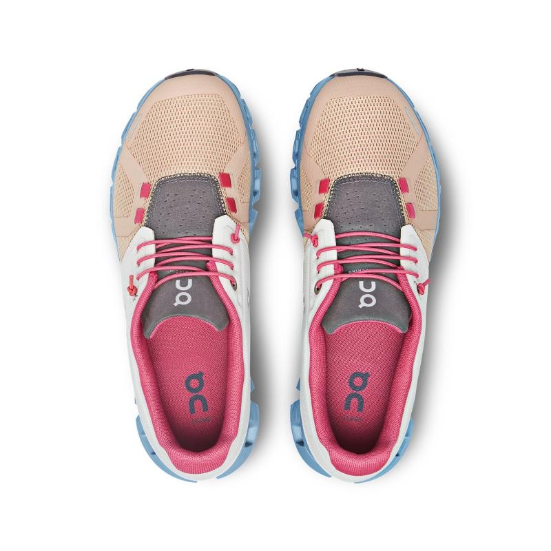 QC Cloud 5 Women's Travel Shoes Ice | Prairie Coral | 89746-YDIW