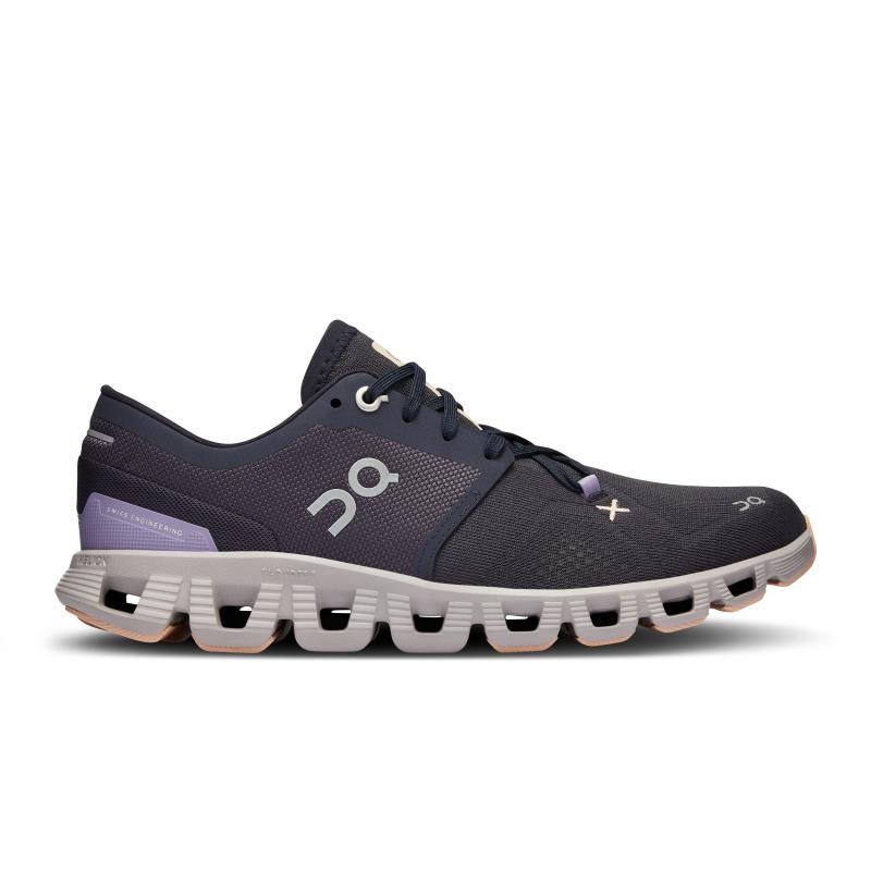 QC Cloud X 3 Women\'s Road Running Shoes Iron | Fade Black | 02371-WGER