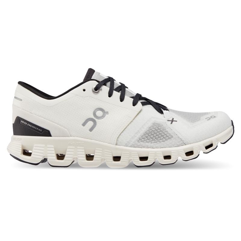 QC Cloud X 3 Women\'s Road Running Shoes White | Black | 01548-EGFT