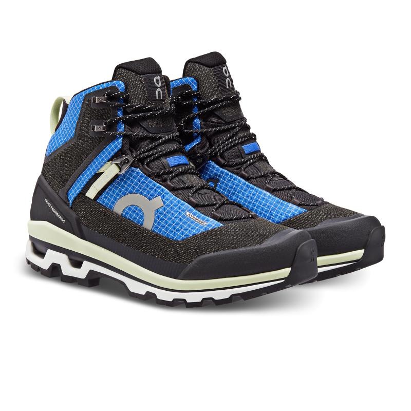 QC Cloudalpine Waterproof Men's Hiking Boots Cobalt | Limelight Black Blue | 05321-CXLN