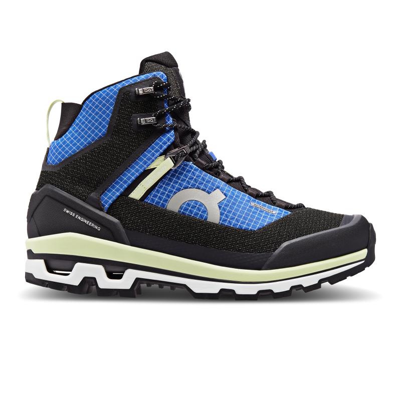 QC Cloudalpine Waterproof Men\'s Hiking Boots Cobalt | Limelight Black Blue | 05321-CXLN