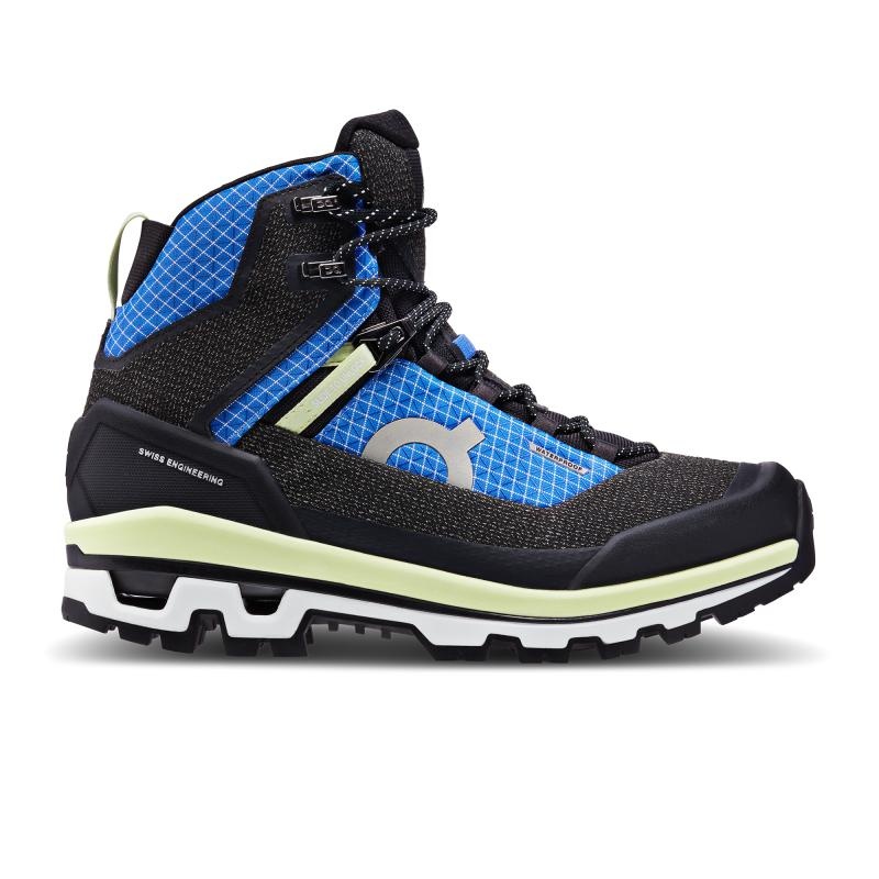 QC Cloudalpine Waterproof Women\'s Hiking Boots Cobalt | Limelight Black Blue | 53182-EAOW