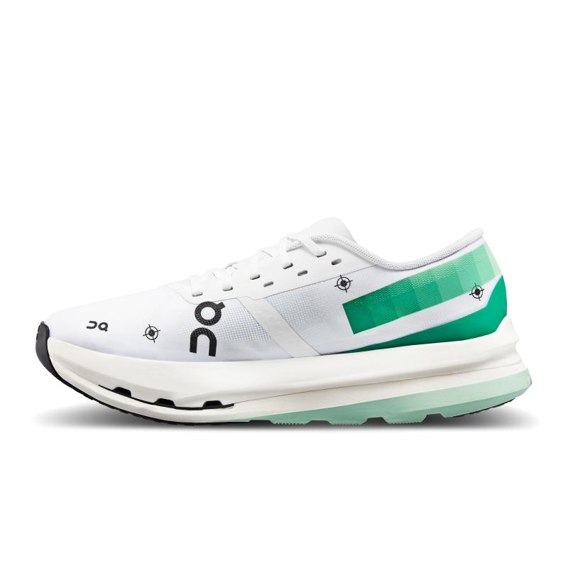 QC Cloudboom Echo 3 Women's Competition Running Shoes Undyed-White | Mint | 14960-JXIC