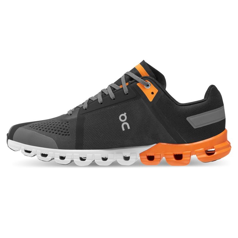 QC Cloudflow Men's Competition Running Shoes Black | Turmeric | 10685-FYRA