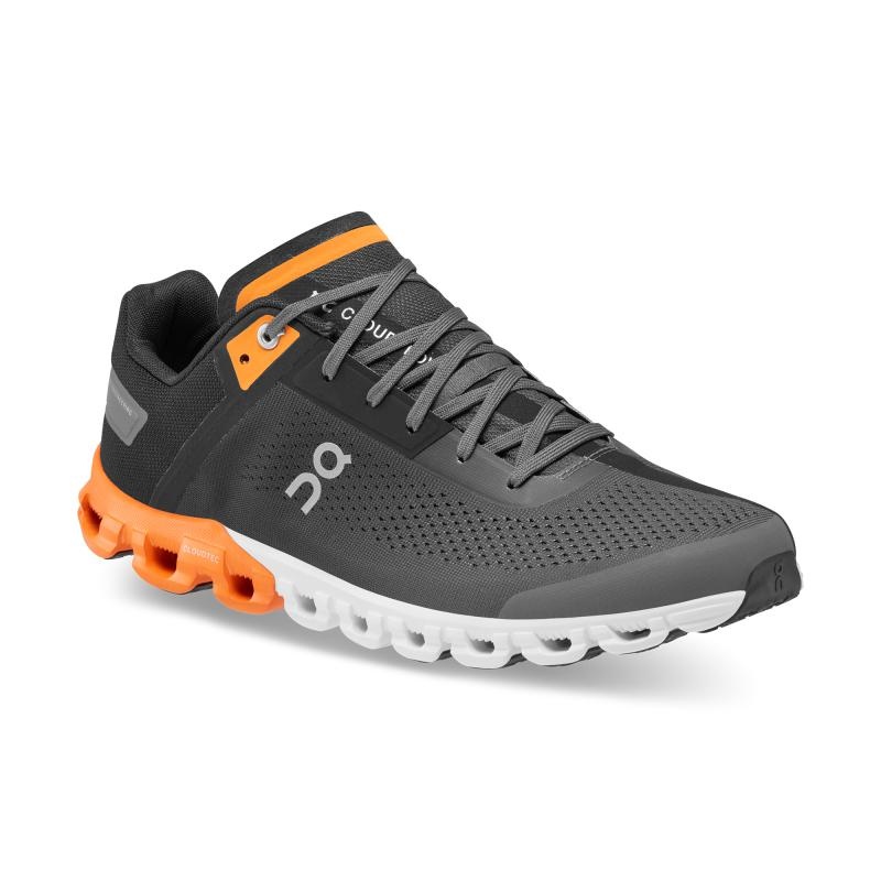 QC Cloudflow Men's Competition Running Shoes Black | Turmeric | 10685-FYRA