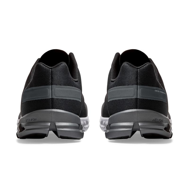 QC Cloudflow Men's Road Running Shoes Black | Asphalt | 08351-PFTY