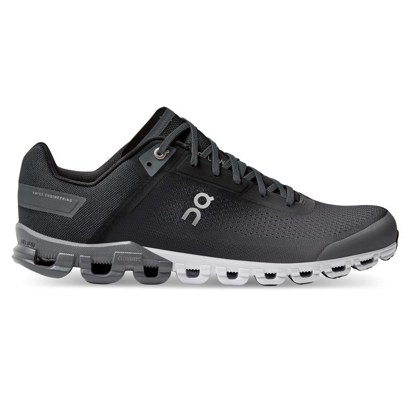 QC Cloudflow Men\'s Road Running Shoes Black | Asphalt | 08351-PFTY