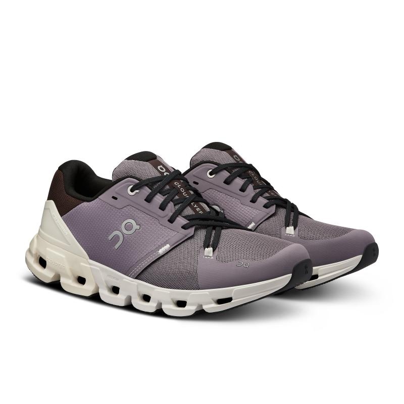 QC Cloudflyer 4 Men's Road Running Shoes Shark | Pearl Purple | 87569-SHGT