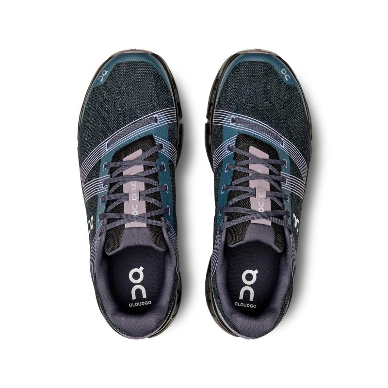 QC Cloudgo Men's Road Running Shoes Storm | Magnet Black | 20897-ADCI