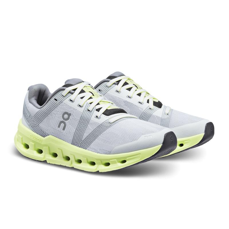 QC Cloudgo Wide Women's Road Running Shoes Frost | Hay Grey | 82137-AZTY