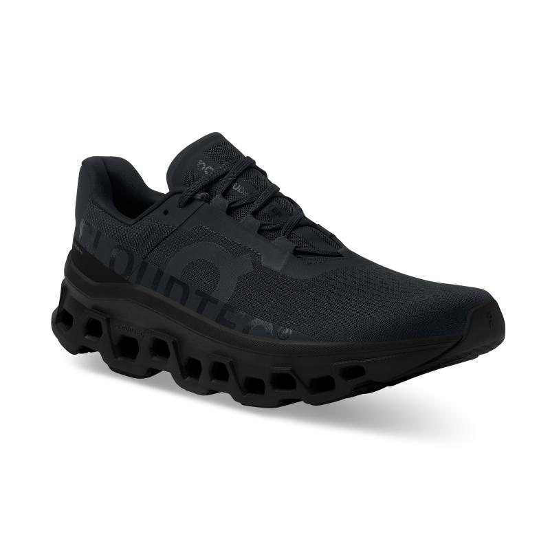 QC Cloudmonster Men's Road Running Shoes All Black | 56491-OKDC