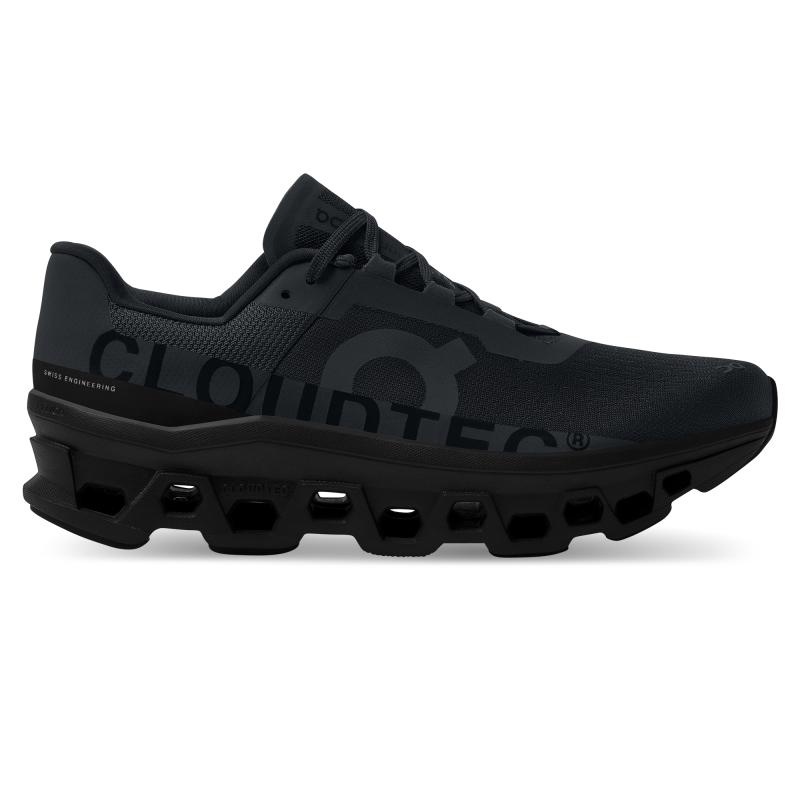 QC Cloudmonster Men\'s Road Running Shoes All Black | 56491-OKDC