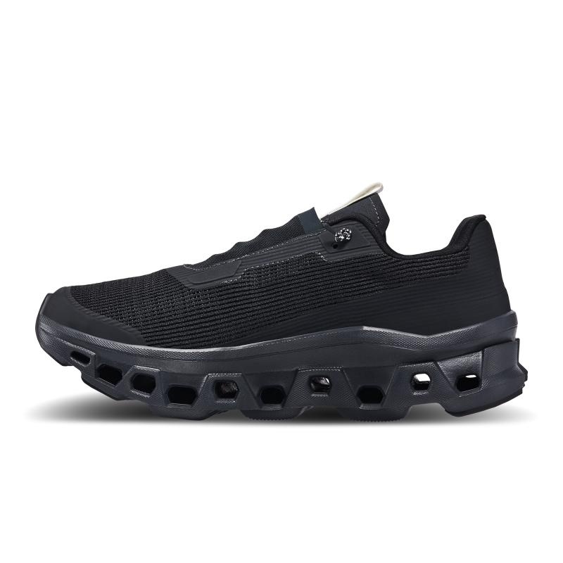 QC Cloudmonster Sensa Men's Road Running Shoes All Black | 39408-GXKR