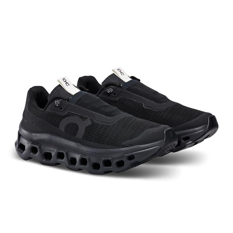 QC Cloudmonster Sensa Men's Road Running Shoes All Black | 39408-GXKR