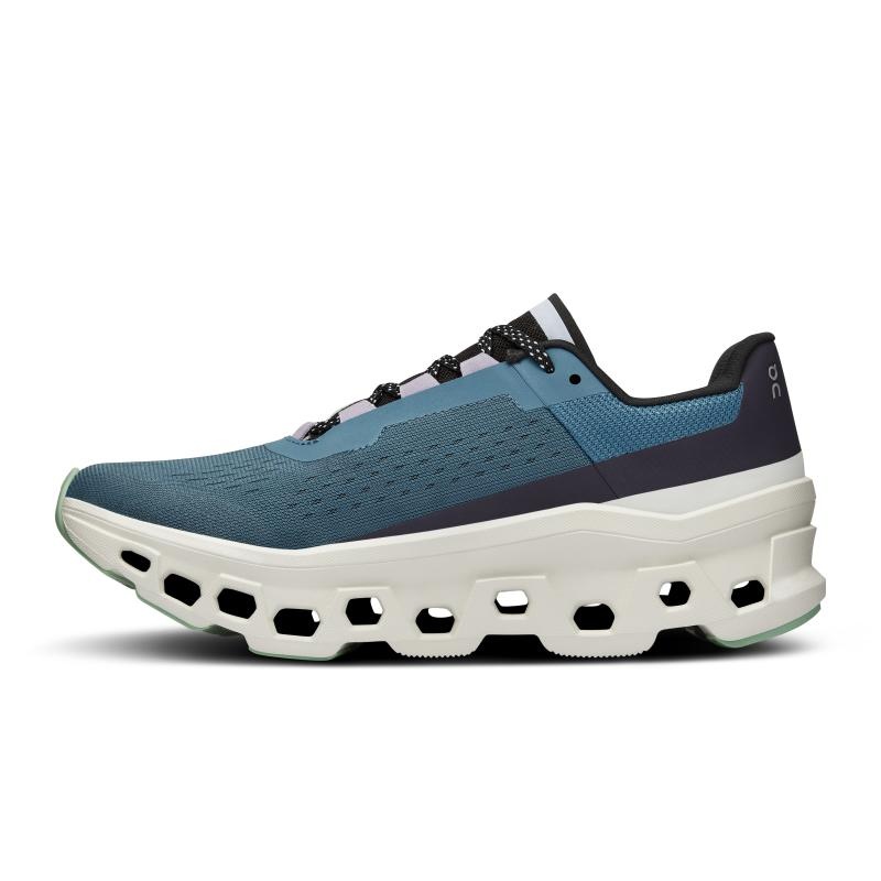 QC Cloudmonster Women's Road Running Shoes Dust | Vapor Blue | 35961-BHAS