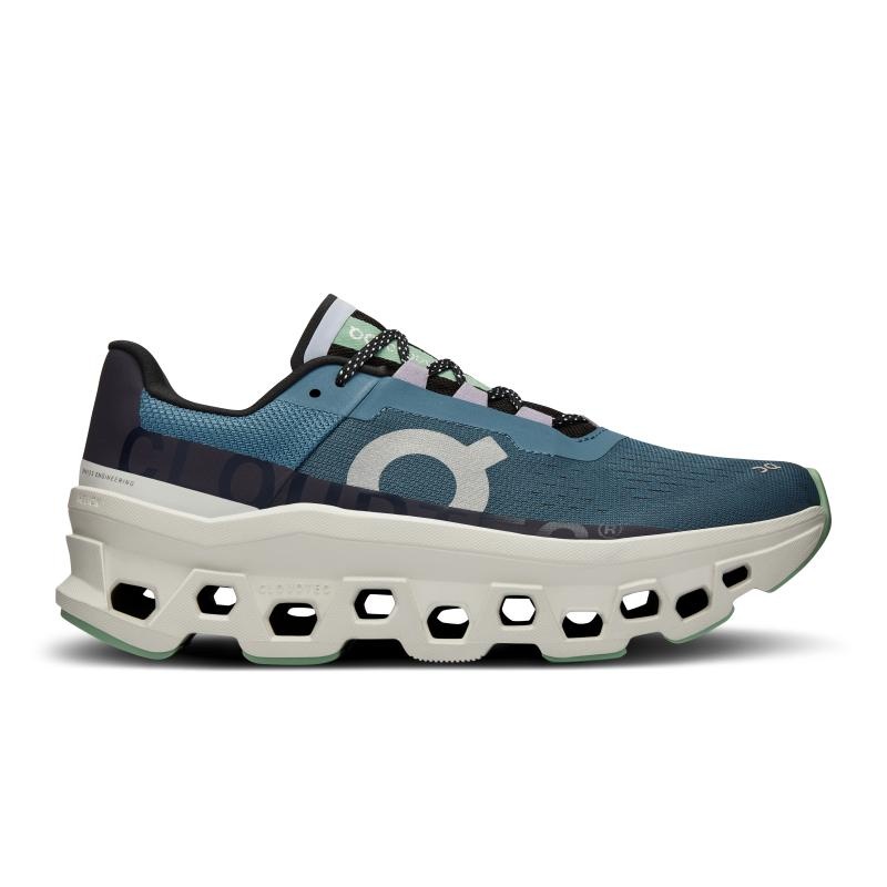 QC Cloudmonster Women\'s Road Running Shoes Dust | Vapor Blue | 35961-BHAS