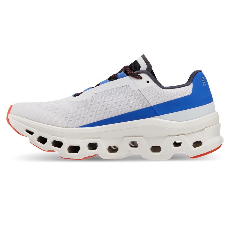 QC Cloudmonster Women's Road Running Shoes Frost | Cobalt White | 61732-ESPW