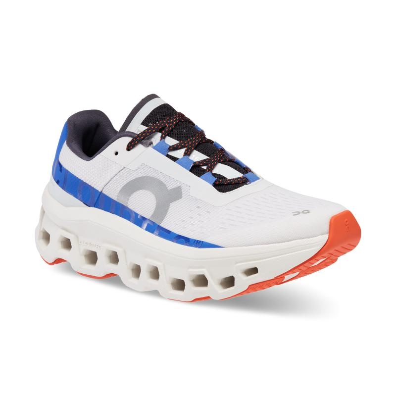 QC Cloudmonster Women's Road Running Shoes Frost | Cobalt White | 61732-ESPW