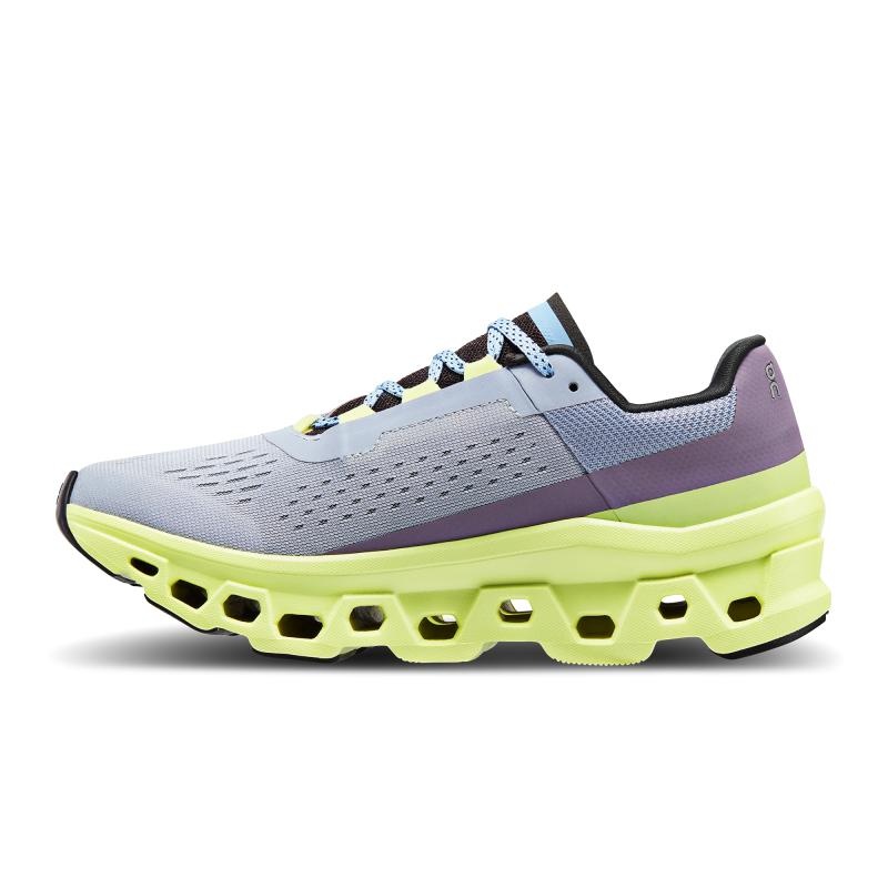 QC Cloudmonster Women's Road Running Shoes Nimbus | Hay Grey | 71502-EIDQ