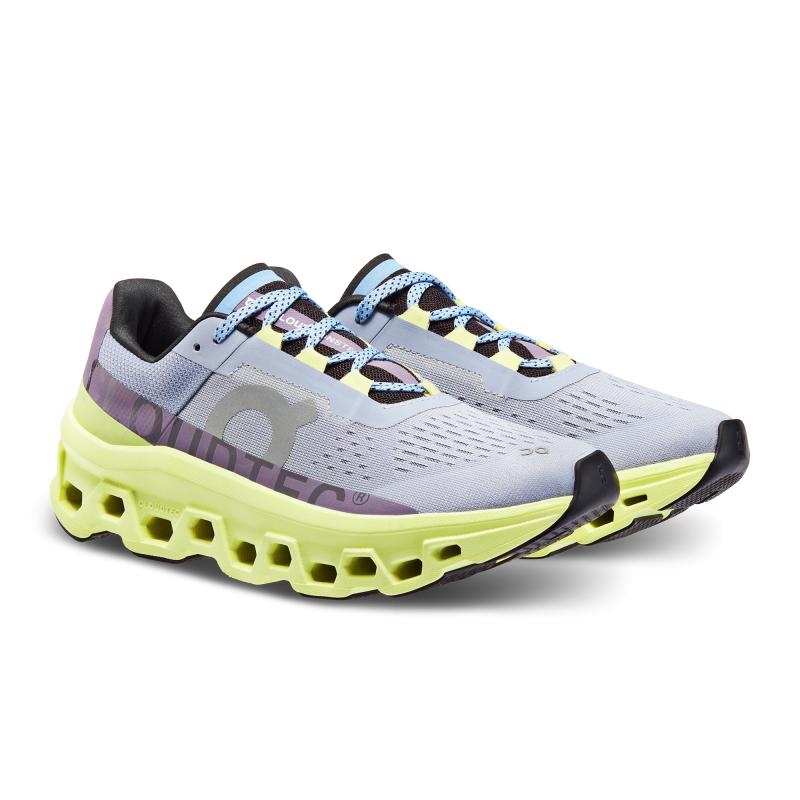 QC Cloudmonster Women's Road Running Shoes Nimbus | Hay Grey | 71502-EIDQ