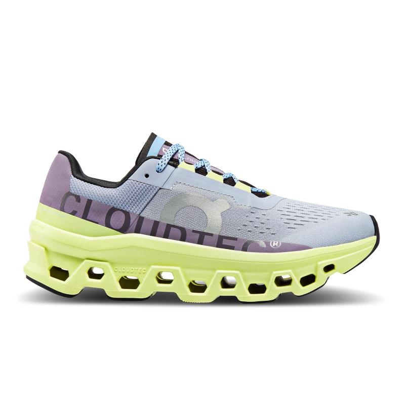 QC Cloudmonster Women\'s Road Running Shoes Nimbus | Hay Grey | 71502-EIDQ