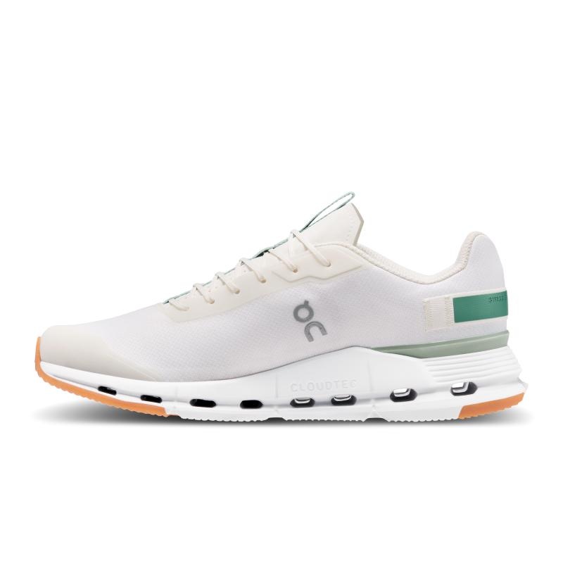 QC Cloudnova Form Men's Lifestyle Shoes White | Green | 02481-IWYA