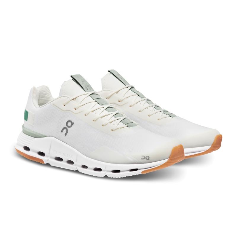 QC Cloudnova Form Men's Lifestyle Shoes White | Green | 02481-IWYA