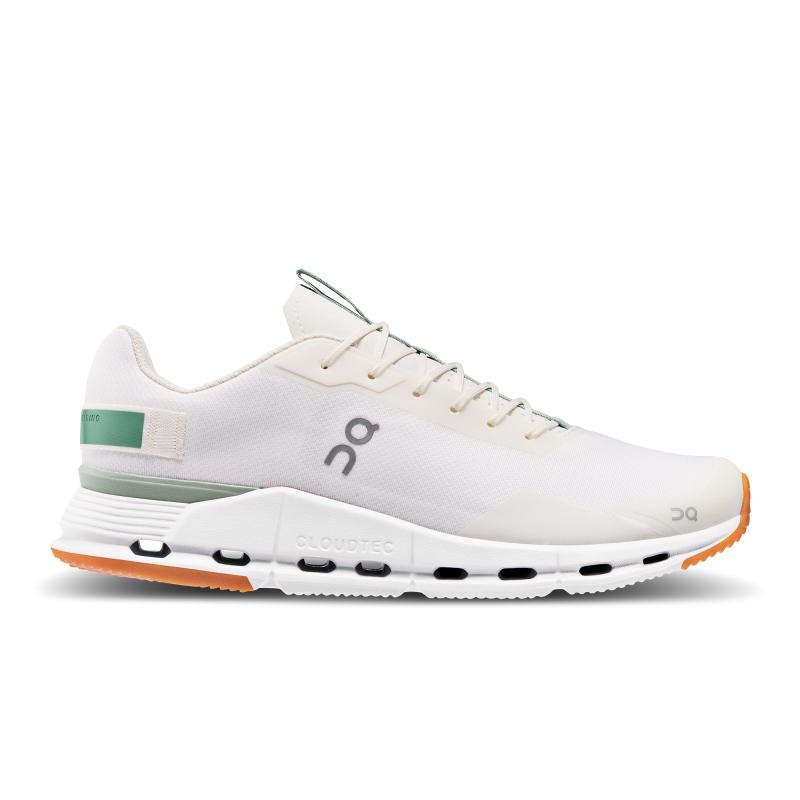 QC Cloudnova Form Men\'s Lifestyle Shoes White | Green | 02481-IWYA