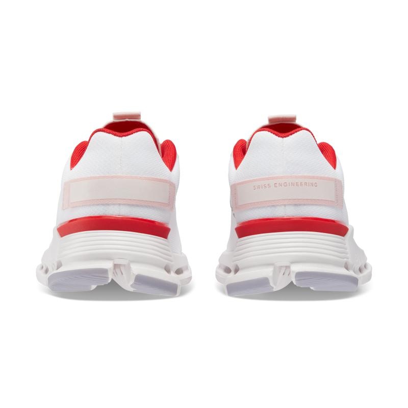 QC Cloudnova Form Women's Lifestyle Shoes White | Red | 84361-TQMF