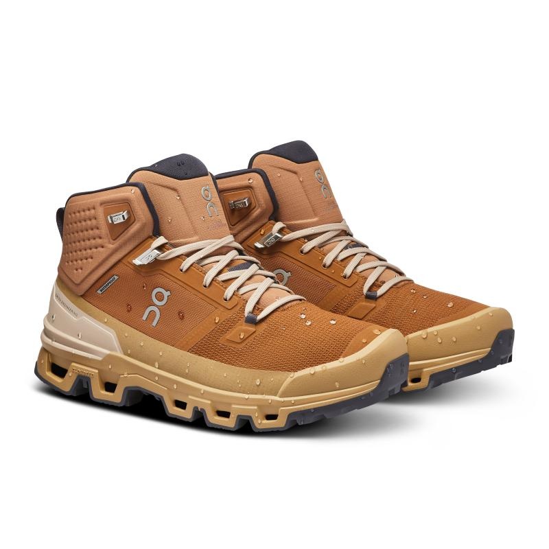 QC Cloudrock 2 Waterproof Men's Hiking Boots Almond | Dune Brown | 82501-DBOJ