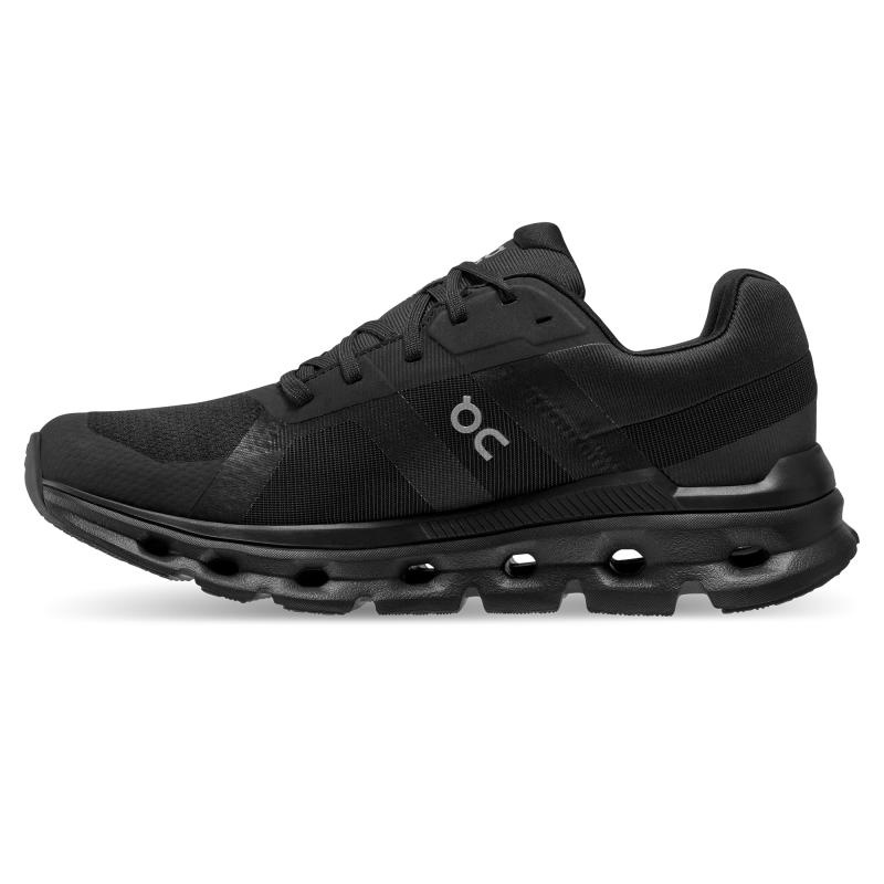 QC Cloudrunner Waterproof Women's Road Running Shoes Black | 59710-LOEN