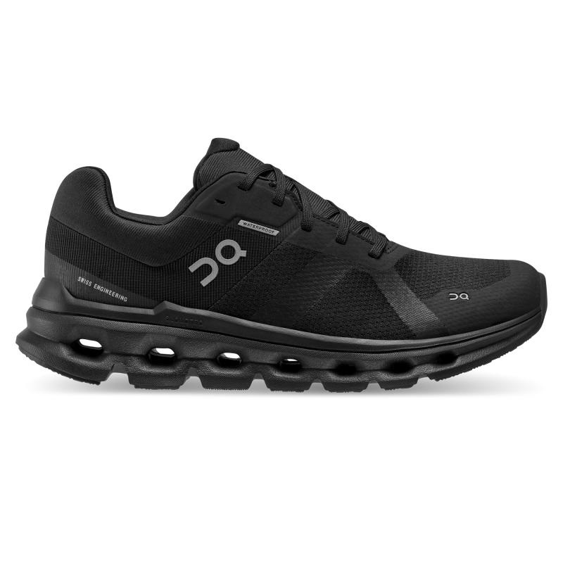 QC Cloudrunner Waterproof Women\'s Road Running Shoes Black | 59710-LOEN