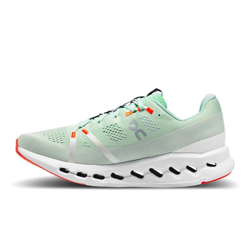 QC Cloudsurfer Men's Road Running Shoes Creek | White | 16348-BJSG